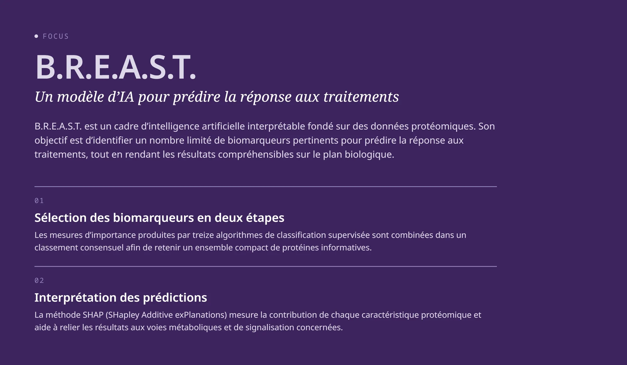 B.R.E.A.S.T Focus