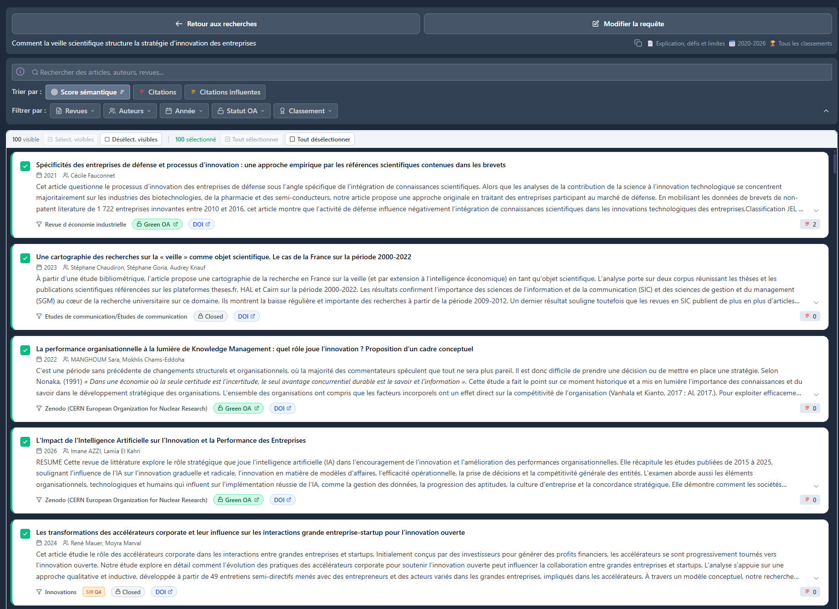 Aperçu NeoPhi App Articles
