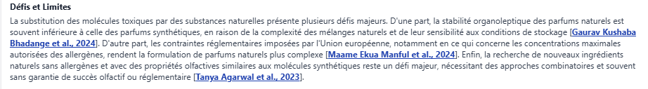 Extrait de revue NeoPhi sur le remplacement des molécules de synthèse en parfumerie